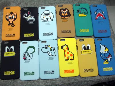 包邮韩国卡通潮牌Pancoat动物iPhone6plus手机壳5苹果6s保护套硬