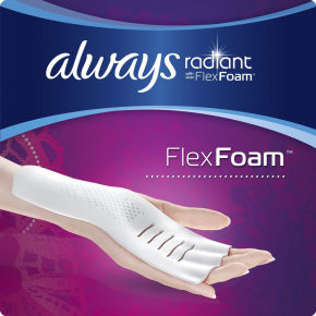 美国代购Always Radiant Infinity光芒系列超薄护翼液体卫生巾