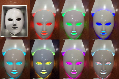 LED彩光美肤面膜仪家用光子嫩肤美容仪器七色光美白淡斑祛痘面罩
