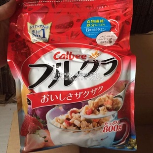 【现货】日本正品Calbee卡乐比水果果仁谷物营养即食麦片早餐800g