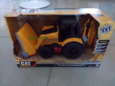 正品CAT卡特彼勒电动版CT35645工程车模型男孩玩具13英寸推挖泥机