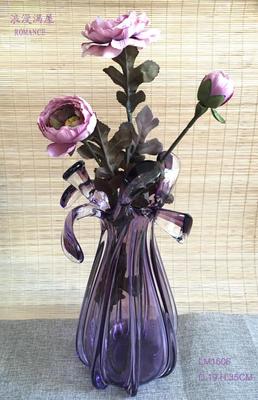 【Crystal】彩色手工玻璃花瓶特色花瓶工艺品包邮