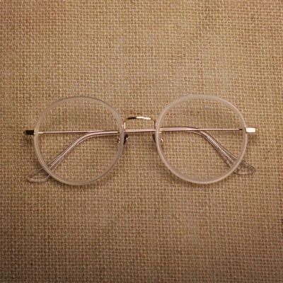 复古圆框眼镜框超轻tr90近视眼镜韩国进口镜架女潮文艺透明框包邮