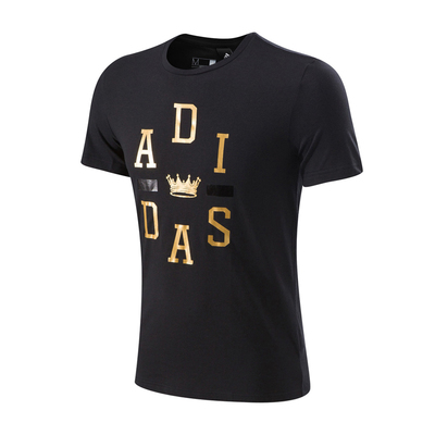 adidas阿迪达斯男装短袖T恤2016新款运动服透气跑步烫金T恤AY7231