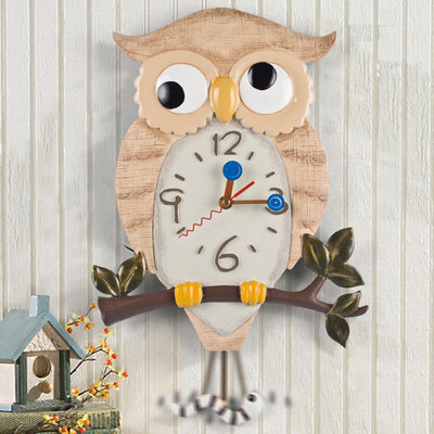 欧式创意钟表客厅现代挂钟田园静音时钟个性树脂钟表