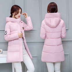 2016冬季新款韩版修身羽绒棉服女中长款大码加厚女士棉衣面包服潮