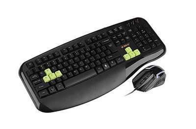 彩虹鸟键盘 战神KM-015 键鼠家用装机套装 游戏键盘鼠标 大键盘