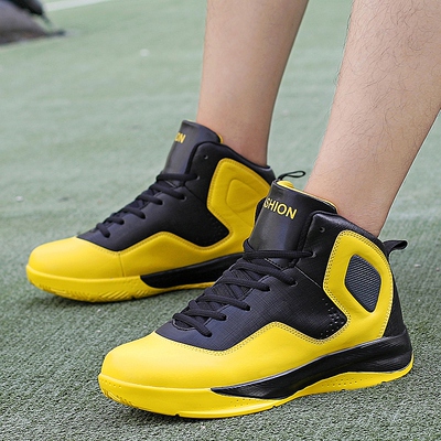 时尚篮球鞋男鞋子高帮战靴秋季青年学生跑步鞋耐磨防滑透气运动鞋