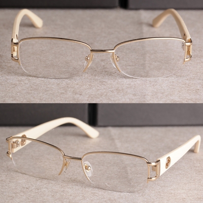款品金属眼镜框架粗腿个性女士款金属半框眼镜架框架近视眼镜4245