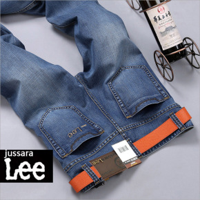 jussaraLee牛仔裤男直筒修身型青年春夏薄款款韩版潮休闲学生长裤