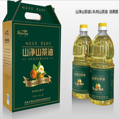 信阳新县 野生压榨山茶油 3.6L礼盒装茶籽油山净美容油固始包邮