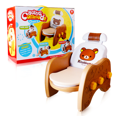 宝宝可调节洗头椅带盖坐便器靠背椅子三合一多功能儿童马桶洗头椅