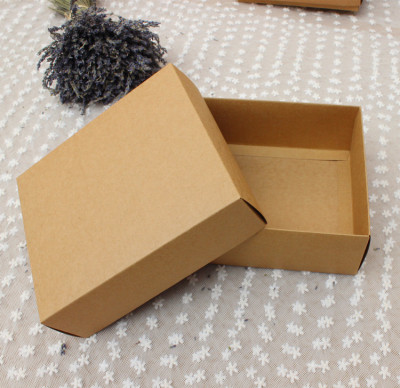 空白牛皮纸盒 天地盖礼品包装方形钱包盒 丝巾盒 厂家直批可定制