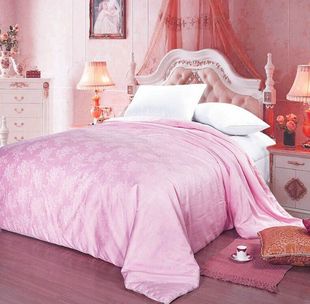 正品全棉纯色贡缎被套100纯棉高密度提花被罩单双人床上用品单件