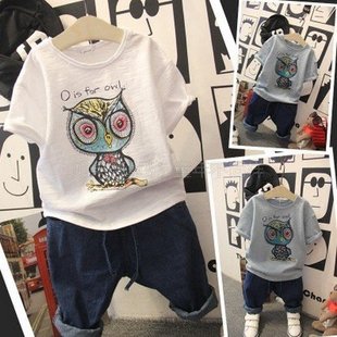 韩版男童纯棉短袖T恤2016夏季新款儿童卡通打底衫 男宝宝时尚夏装
