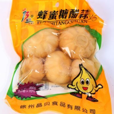 350克蜂蜜糖醋蒜 徐州晶贝食品 邳州特产 袋装 开胃小菜 厂家直销
