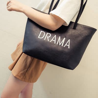 包包2016新款女包时尚潮托特包简约韩版手提包时尚休闲单肩大包包