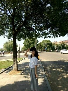 whiteyee原创 2016春夏新款同款 韩版纯色简约学生T恤上衣包邮女