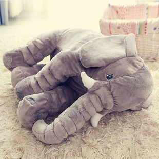 毛绒玩具仿真大象小象公仔 宝宝睡觉抱枕玩偶公仔布娃娃生日礼物