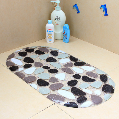 包邮浴室防滑垫卫生间厕所洗澡按摩带吸盘圆形塑料脚垫地板