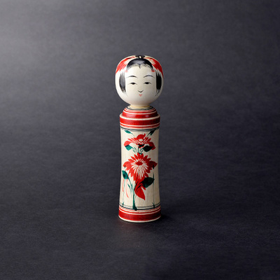 日本代购木芥子人偶日本制传统手工艺品摆件祈福日式小娃娃