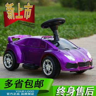 新款儿童电动汽车带遥控灯光音乐滑轮车儿童助步车扭扭车电动童车
