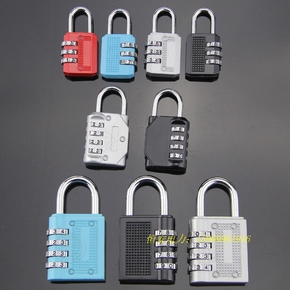 新款数字密码锁合金锁体转轮不用钥匙锁头柜台行李箱门锁安全挂锁