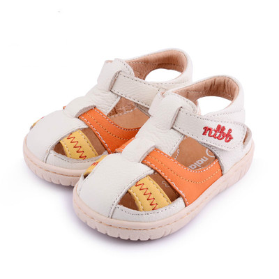 宝宝凉鞋真皮包头学步鞋一两岁婴幼童透气防滑夏季韩版皮鞋男女bb