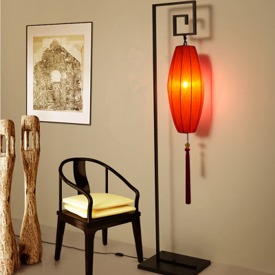新中式落地灯简约调光卧室客厅玄关书房立式台灯复古创意特价包邮