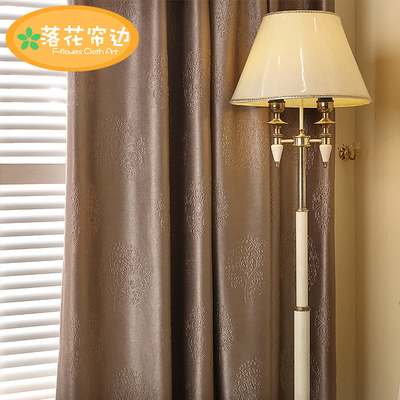 全遮光纯色窗帘成品卧室飘窗短帘定制简约现代加厚遮阳工程布特价