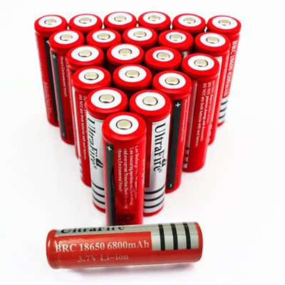 正品神火18650锂电池 高容量6800mAH电池组 3.7v强光手电筒电池