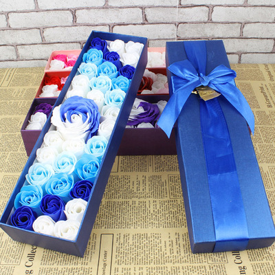 生日礼物送女生闺蜜圣诞节香皂玫瑰花肥皂花礼盒创意实用特别浪漫