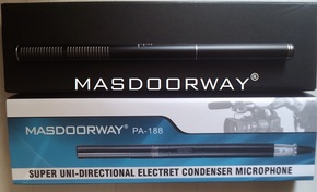 麦斯拓MASDOORWAY PA-188专业强指向采访录音话筒麦克风