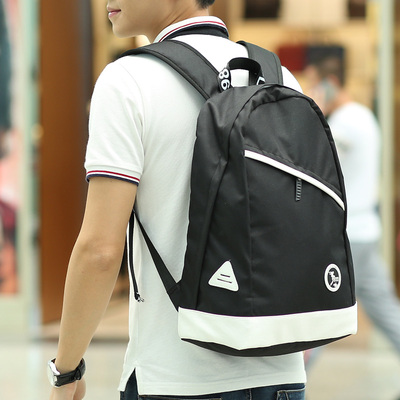 新款男士双肩包潮包潮流休闲保中学生书包旅行包运动包电脑背包