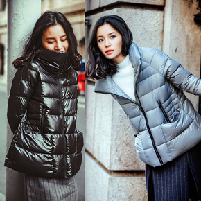 2016新款冬季韩版时尚大码宽松显瘦加厚保暖面包羽绒服女短款外套