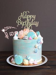 生日快乐HAPPY BIRTHDAY蛋糕插签插牌甜品台装饰装扮cake topper