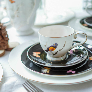 英式下午茶咖啡杯碟套装家用创意整套骨瓷茶杯茶具欧式陶瓷