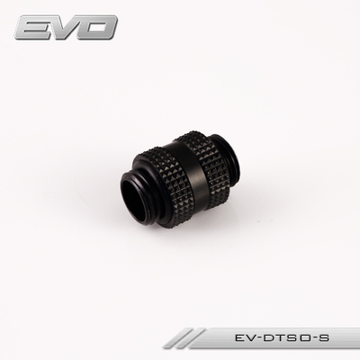 EVO EV-DTSO-S 黑色 旋转对丝 双外牙螺纹旋转接头 G1/4螺纹