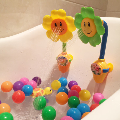 天天特价宝宝洗澡玩具电动向日葵花洒儿童沐浴戏水转转乐喷水浴室