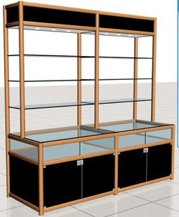 包邮电脑展示柜 橱窗展柜 钛合金展示柜 手机配件展柜 尺寸可定做