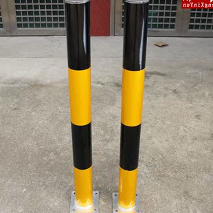 优质钢管警示柱 黄黑 红白防撞柱 反光路障 道路隔离桩交通防撞杆