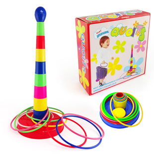 幼儿园亲子运动游戏投掷套圈感统训练塑料器材套圈儿童教玩具套圈