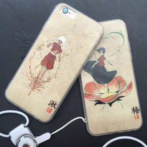大鱼海棠iphone6手机壳苹果6s全包边硬壳6plus中国风电影鲲椿周边