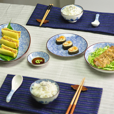 陶瓷盘子菜盘家用创意日式餐具圆形碟子个性可爱西餐盘牛排盘鱼盘