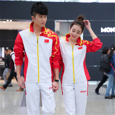 中国队国家队奥运会冠军龙服运动服套装男女大码领奖服团购出场服