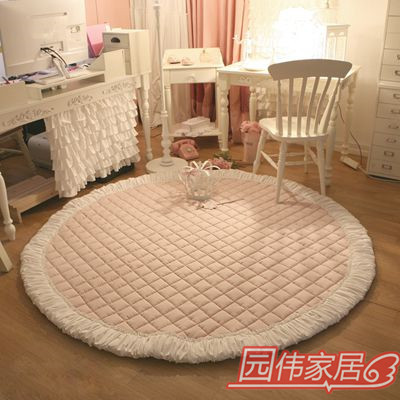 韩式田园居家布艺纯棉加厚卧室客厅地垫地毯宝宝爬行垫沙发整体垫