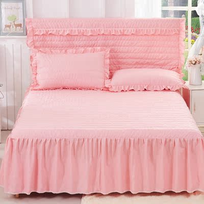 韩式公主床裙单件1.8米夹棉加厚双人床罩床单2.0m床席梦思床垫套