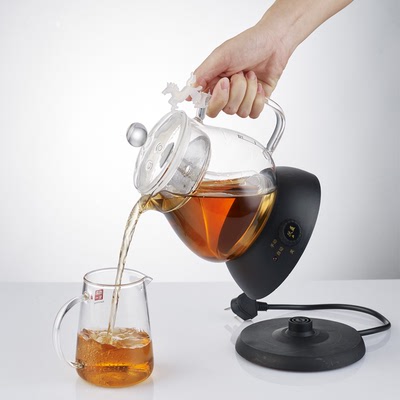 跃益电热水壶煮茶器黑茶玻璃保温电茶壶普洱壶蒸汽煮黑茶