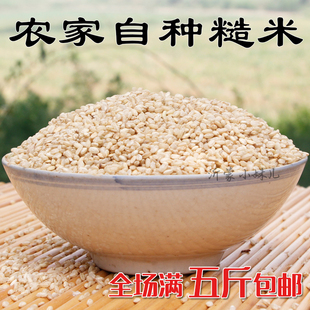 新糙米沂蒙山区大米糙米500g胚芽营养大米绿色食品满包邮