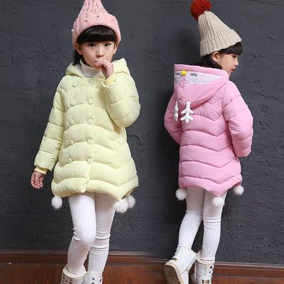 女童2016冬装最新款韩版棉衣 童装中大童保暖修身 女宝宝夹克上衣